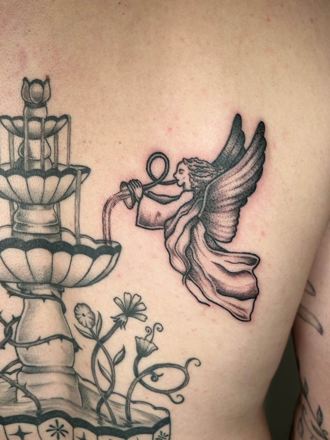 Tattoo by @adieyatty — black_and_grey, illustrative