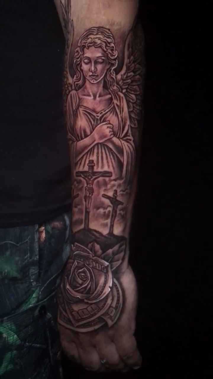 Tattoo by @josecalderonart — black_and_grey, realism