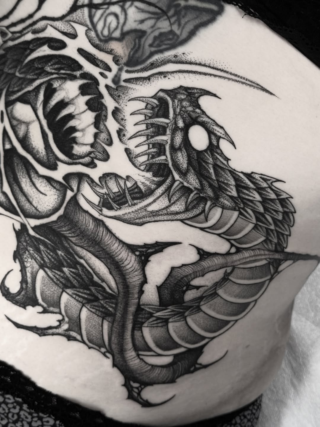 Tattoo by @bryanblack.ttt — dotwork, dark_realism
