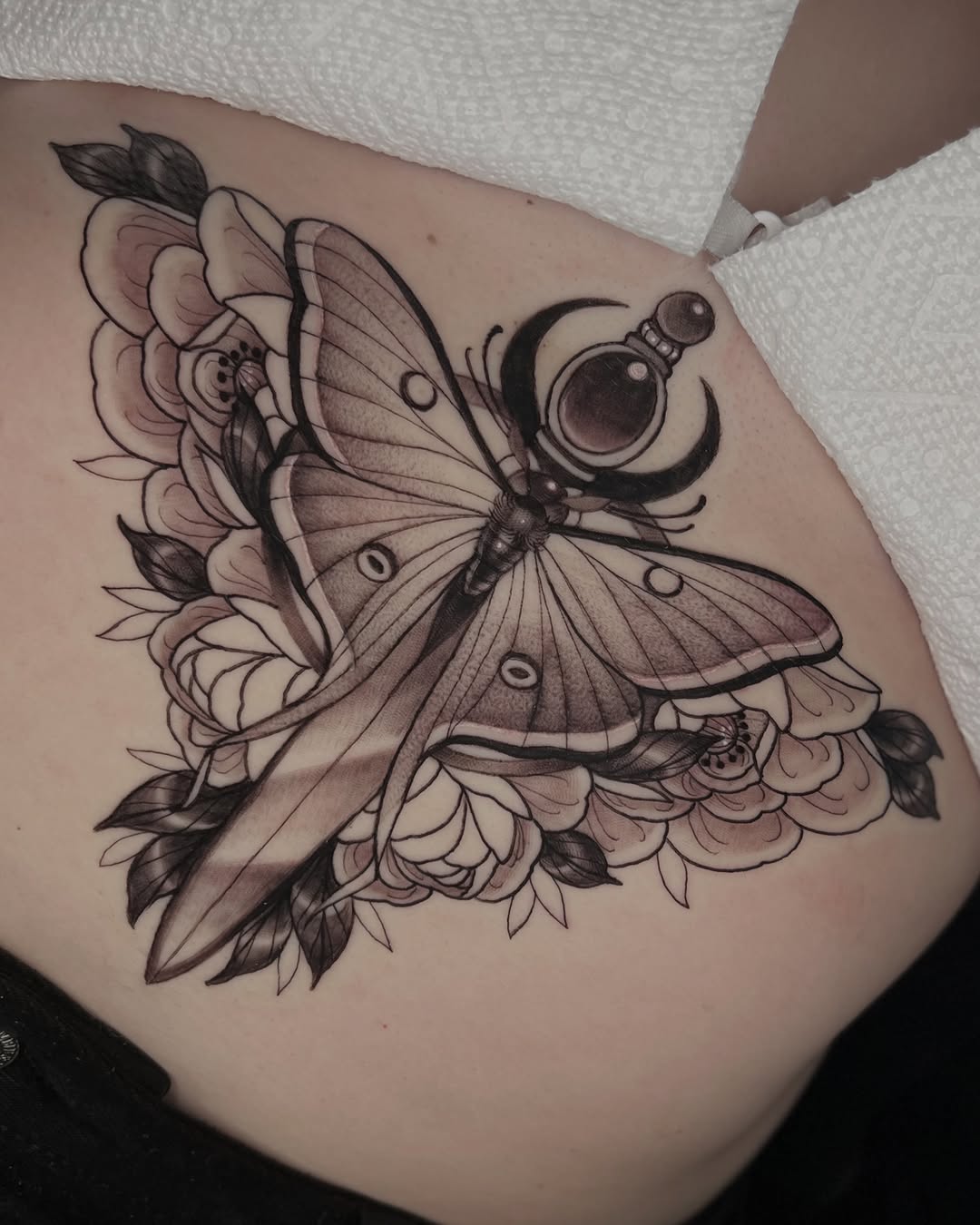 Tattoo by @the.gutter.goblin โ black_and_grey, fine_line