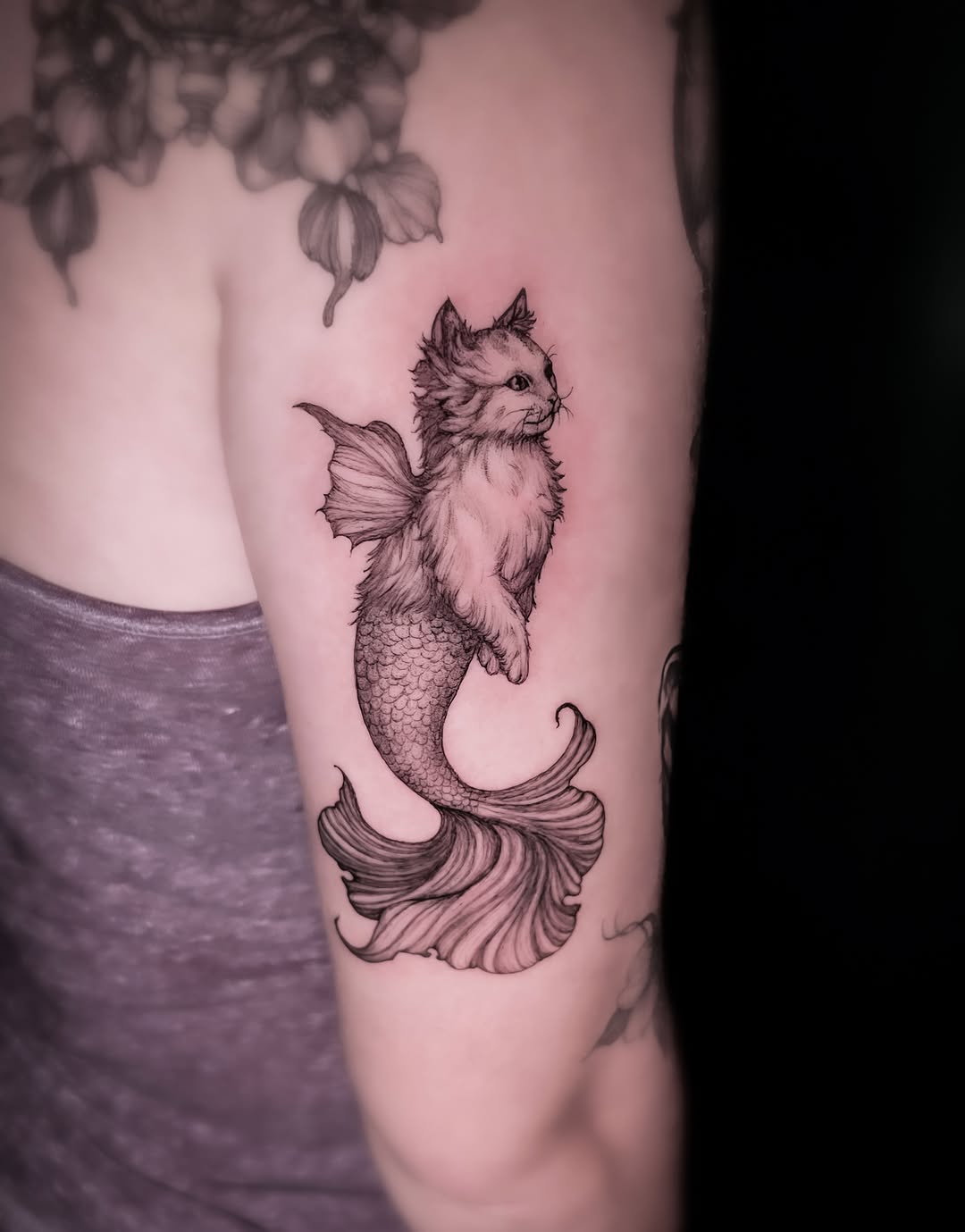 Tattoo by @dyingdelicately β illustrative, black_and_grey