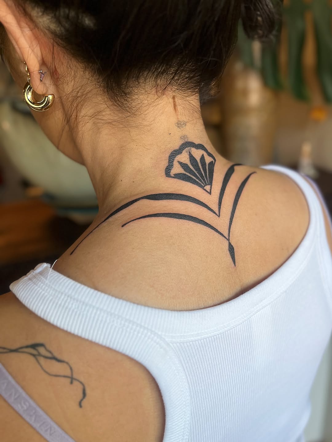Tattoo by @abigailtattoos — illustrative, blackwork