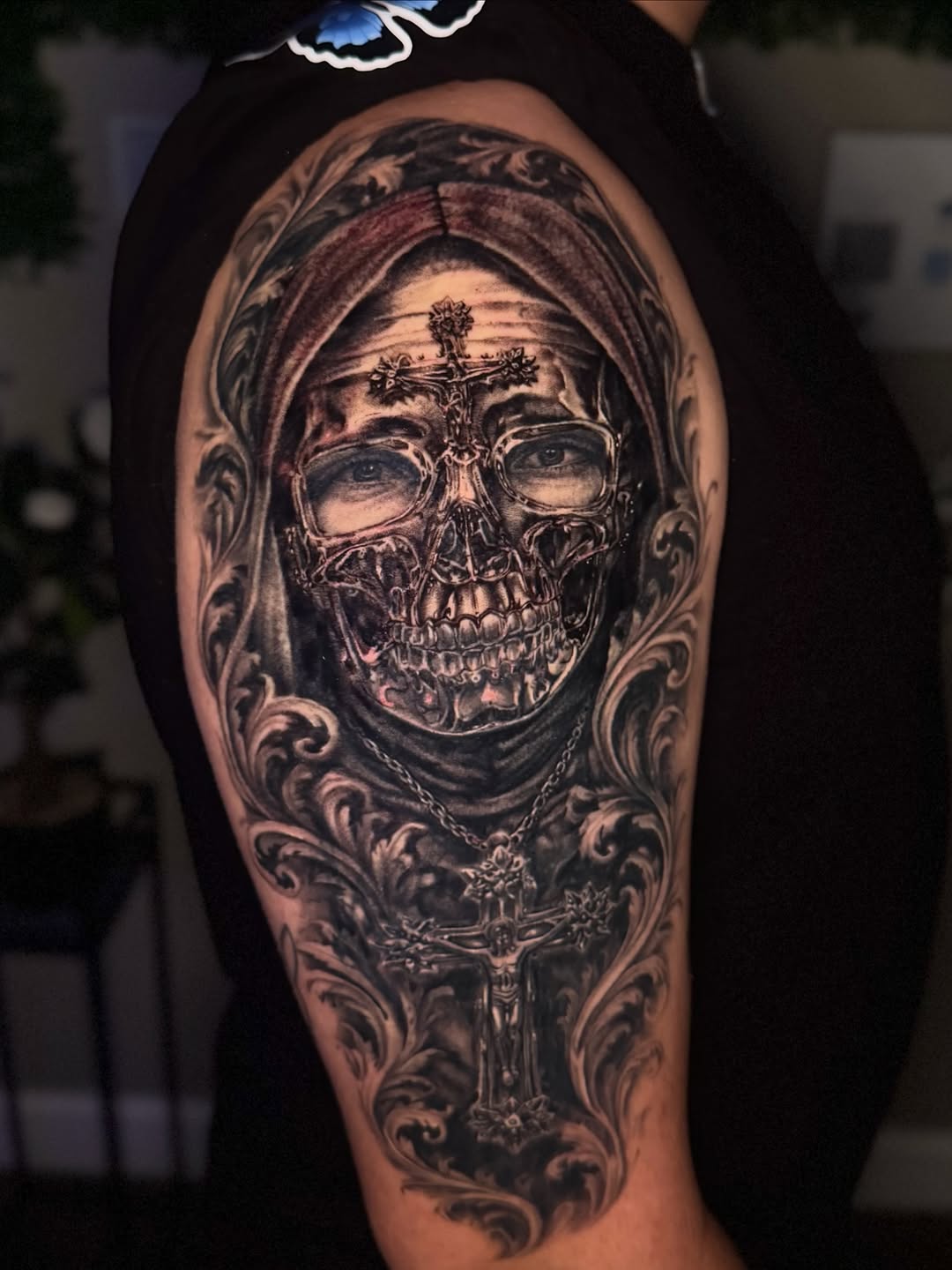 Tattoo by @inkbyhann β realism, black_and_grey