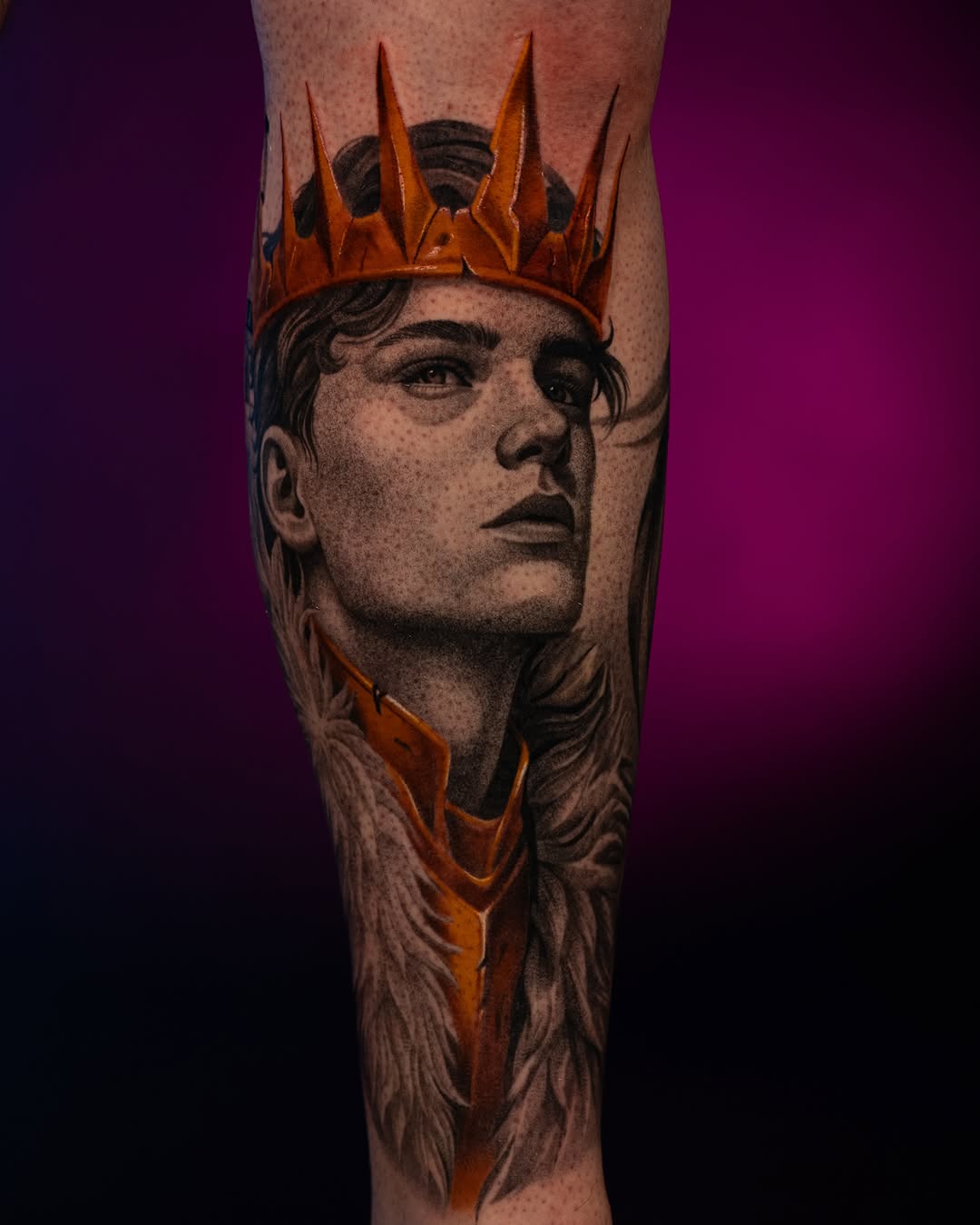 Tattoo by @jonlaflore — realism, dotwork