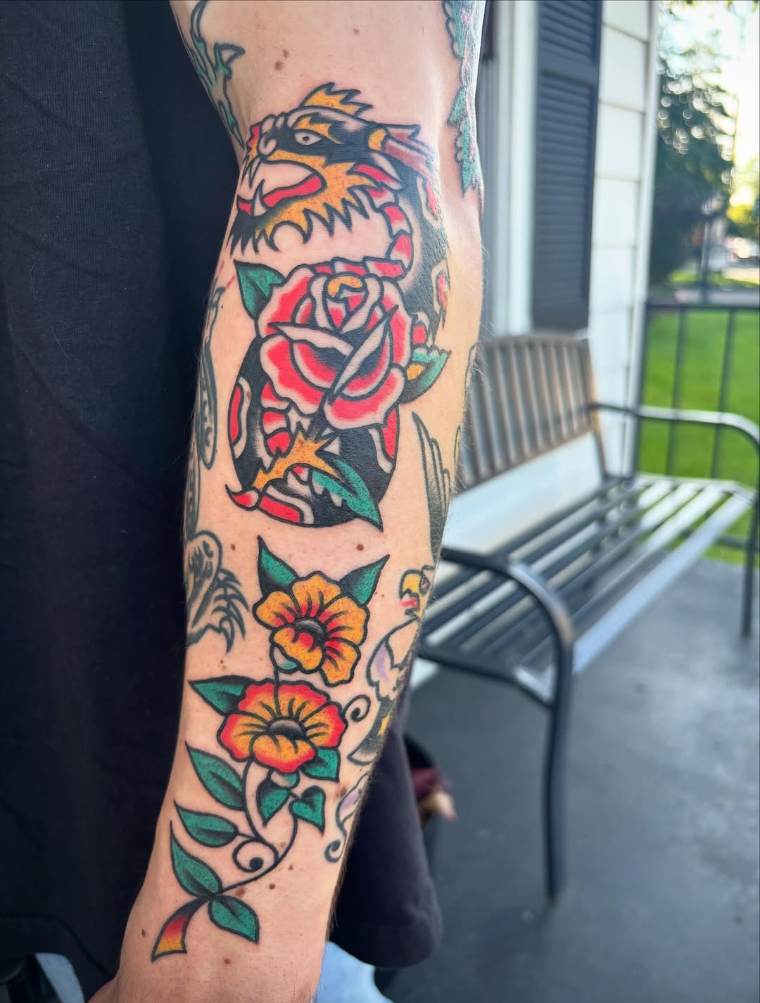 Tattoo by @alexsublett_tattoo โ american_traditional, illustrative