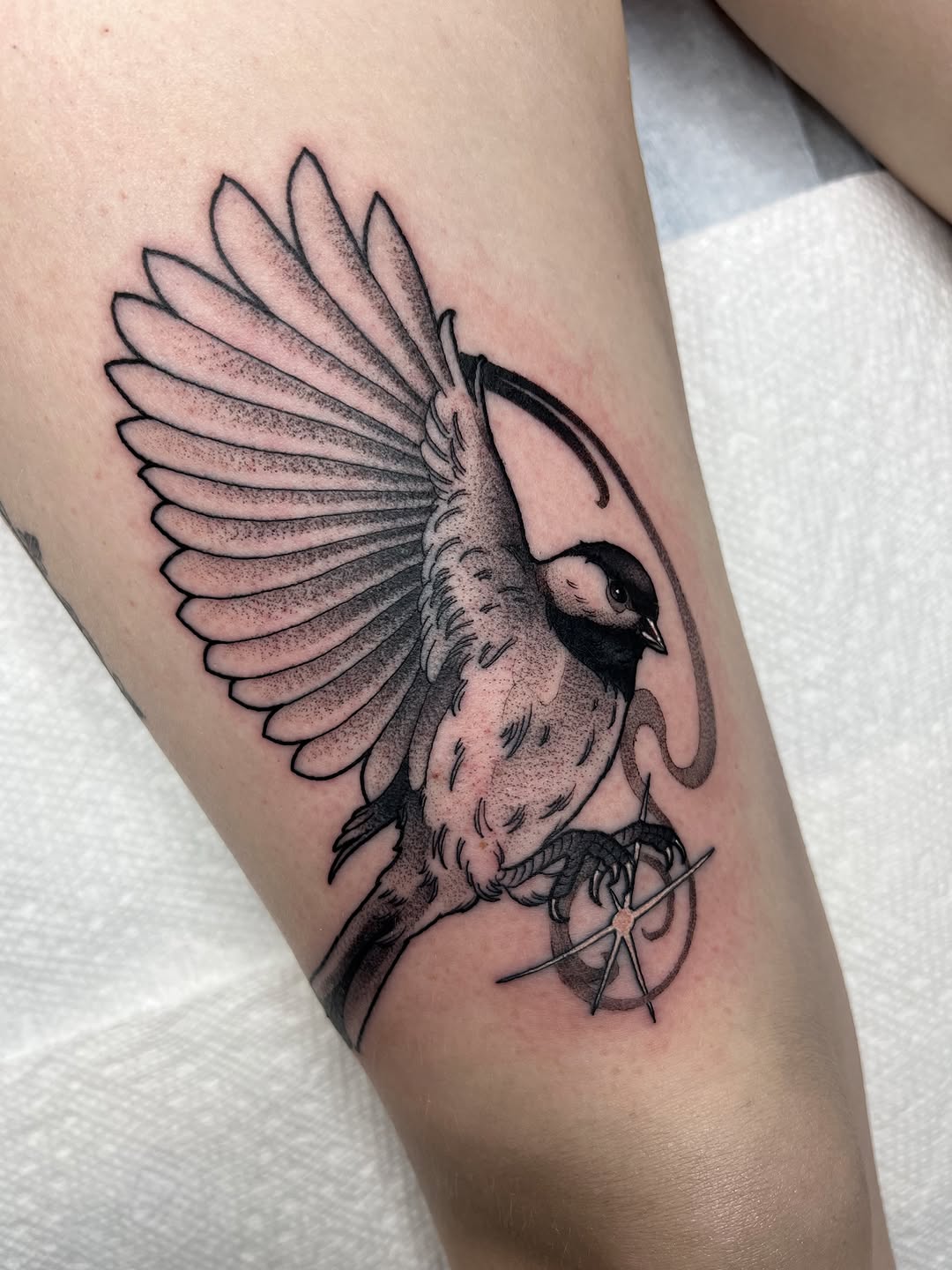 Tattoo by @moresoultattoo — illustrative, black_and_grey
