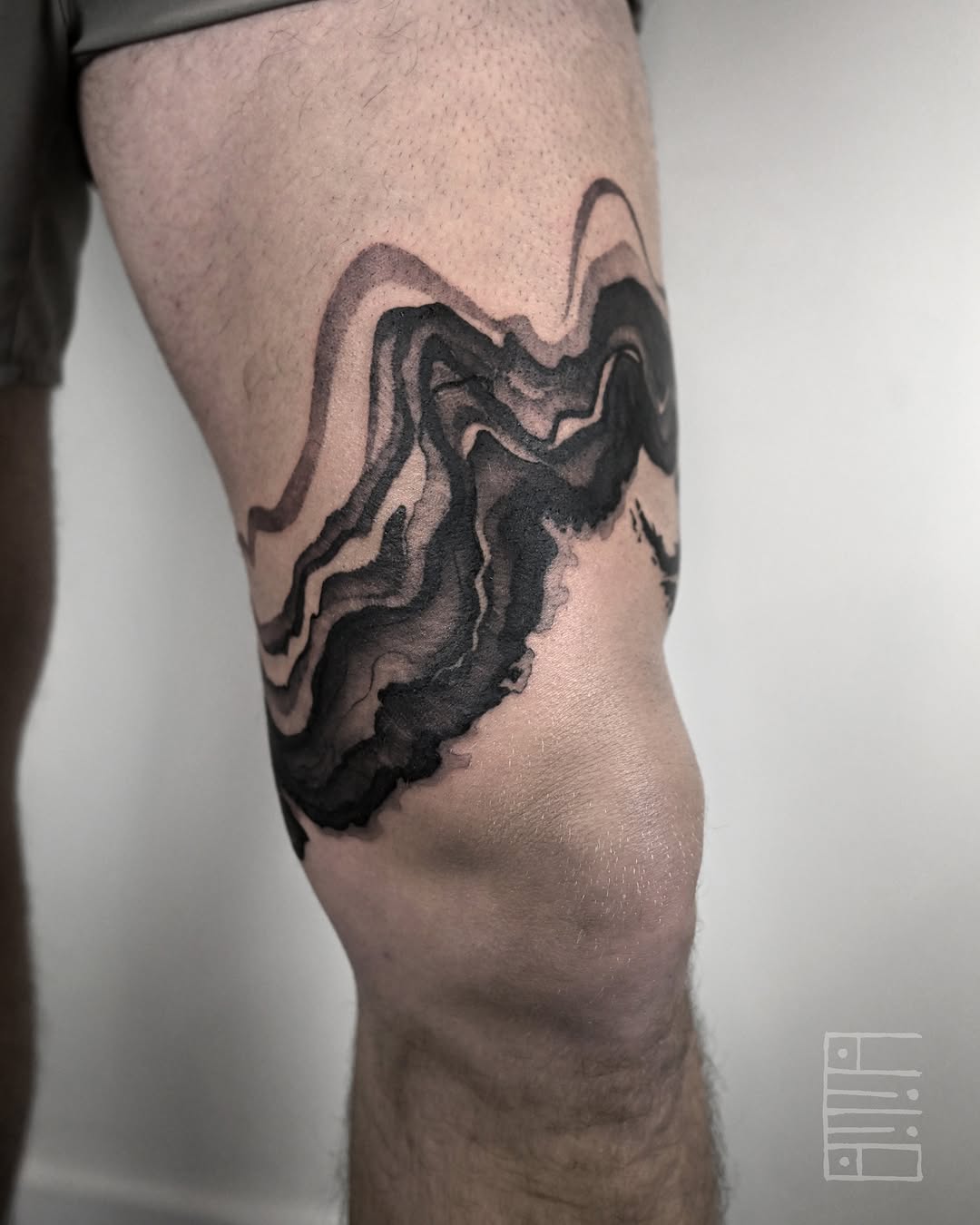 Tattoo by @emmagracetattoo — black_and_grey, abstract