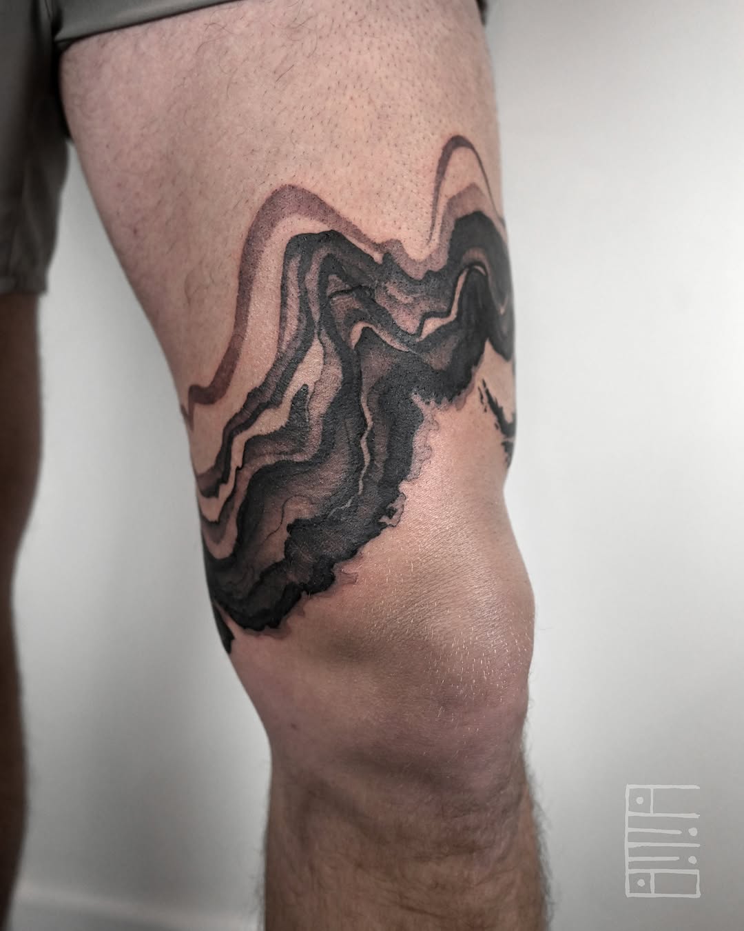 Tattoo by @emmagracetattoo — black_and_grey, abstract