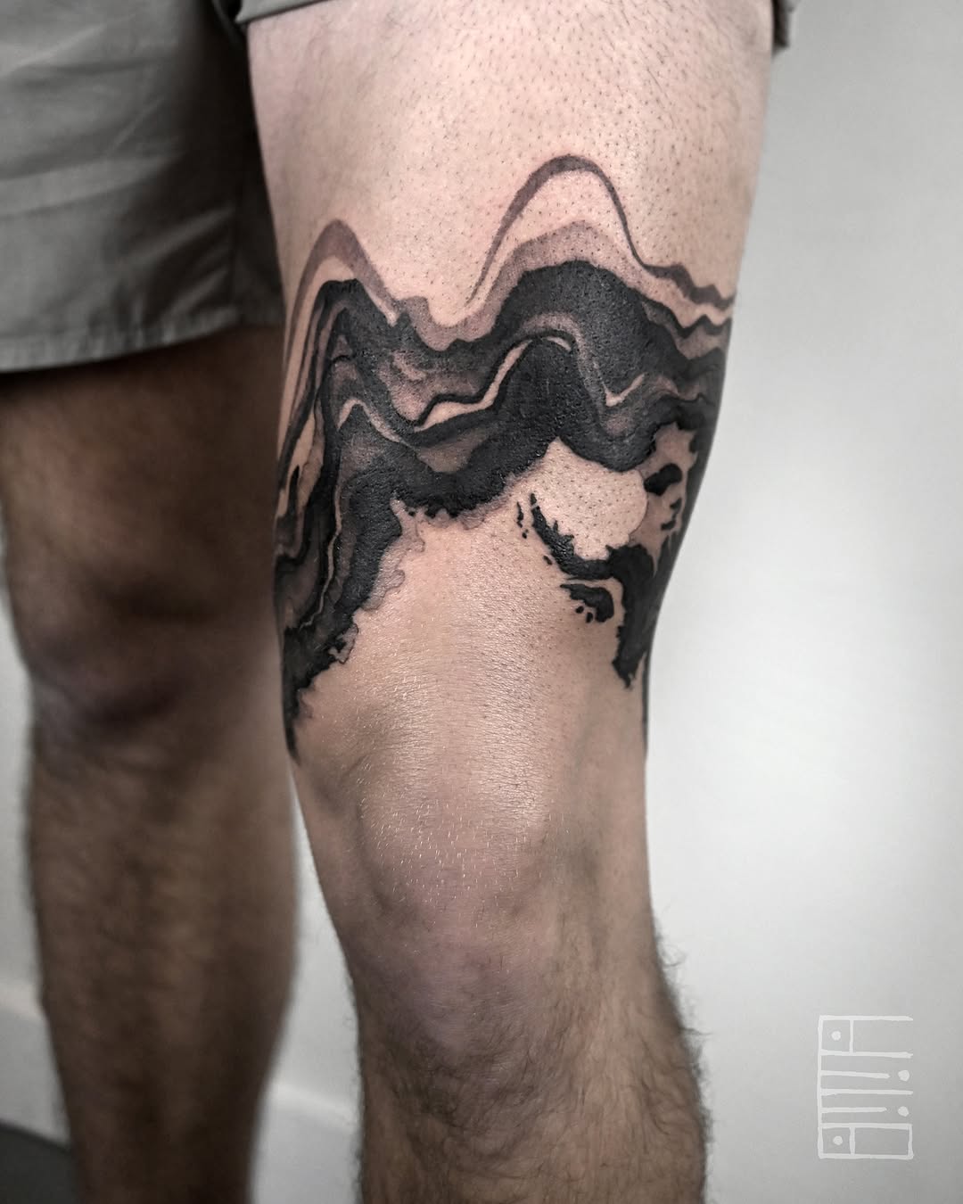 Tattoo by @emmagracetattoo — blackwork, abstract