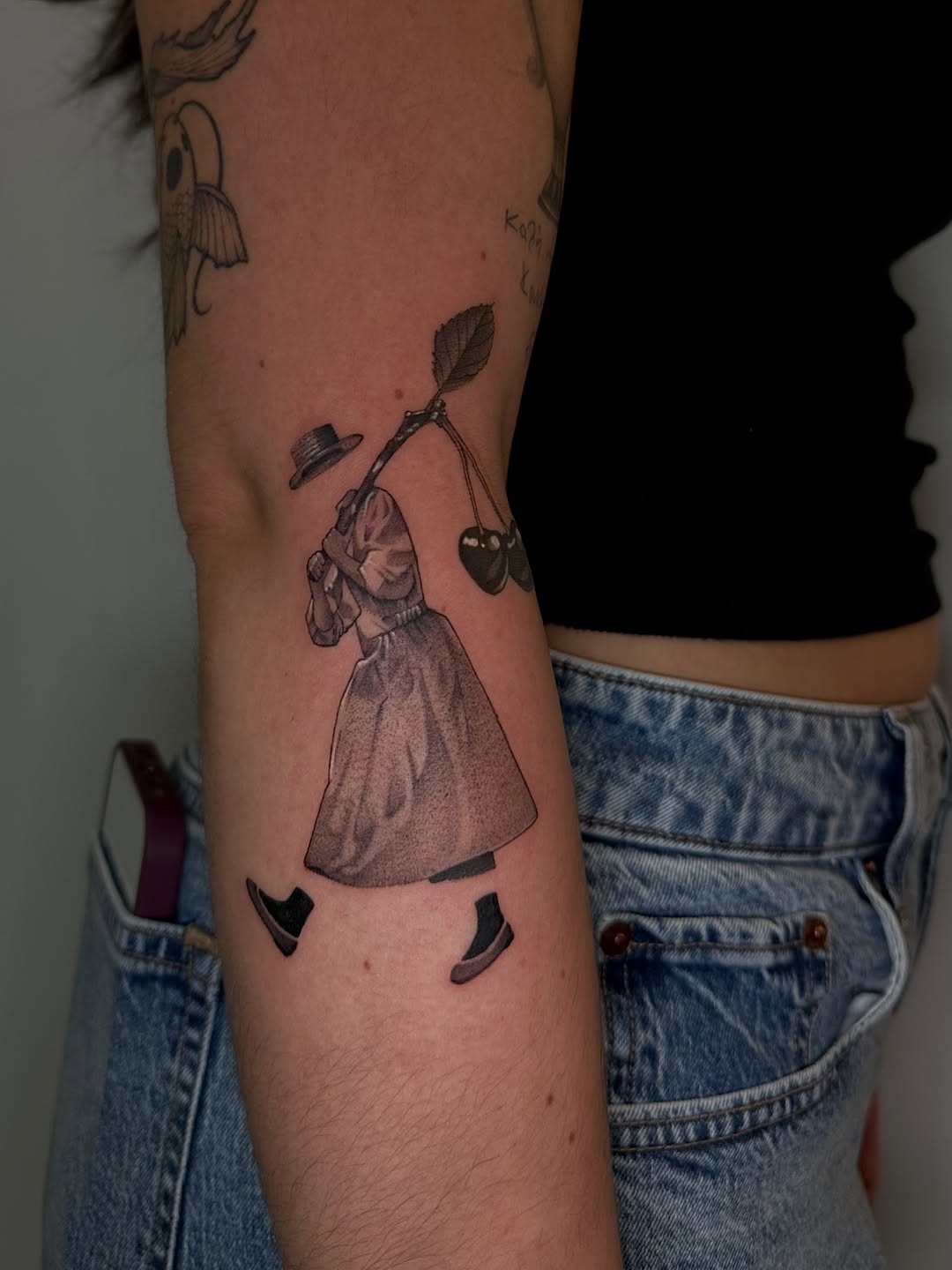 Tattoo by @dirtydianna_tatts โ black_and_grey