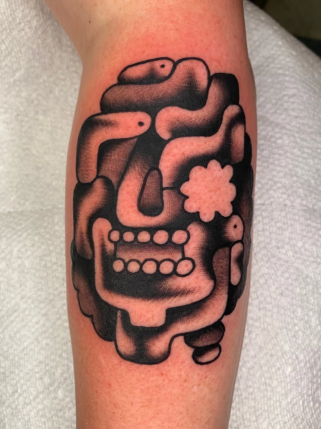Tattoo by @project.quizard — blackwork