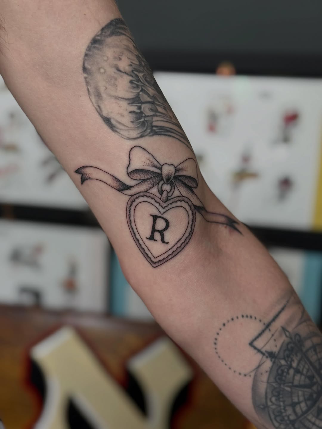 Tattoo by @calebgreen.tattoo — fine_line, lettering_script