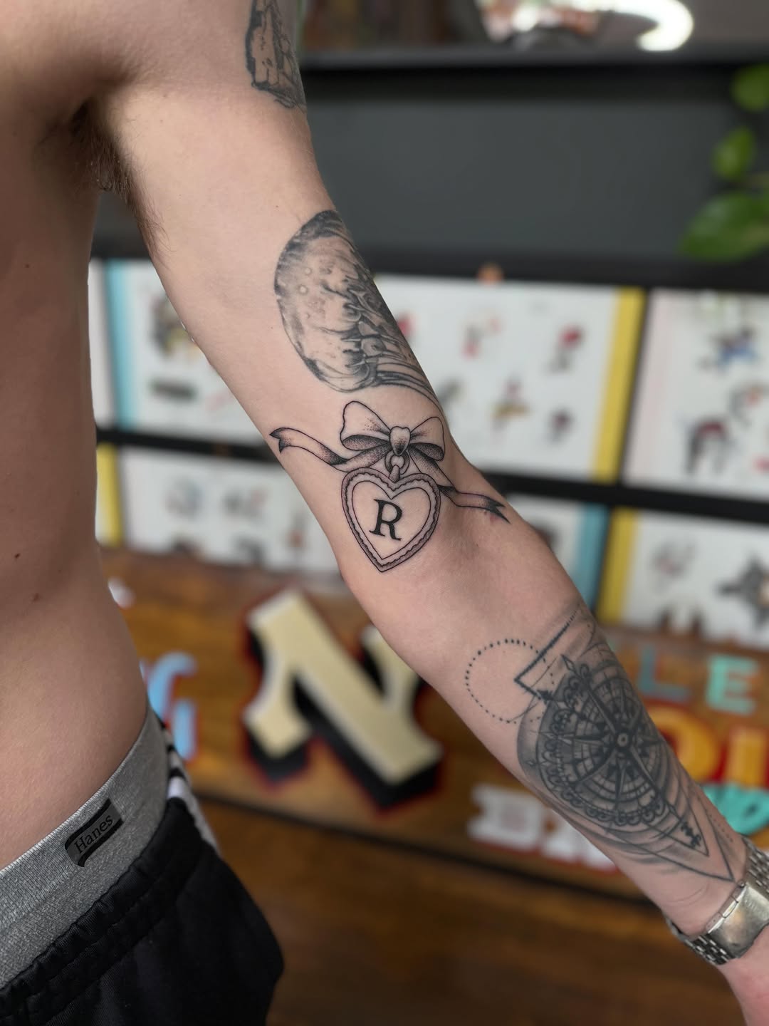 Tattoo by @calebgreen.tattoo — fine_line, lettering_script