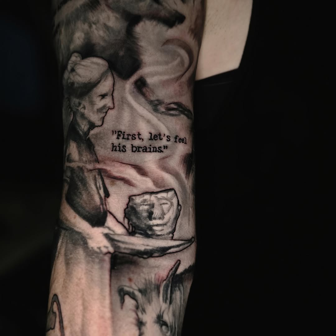 Tattoo by @drutattoo — realism, black_and_grey