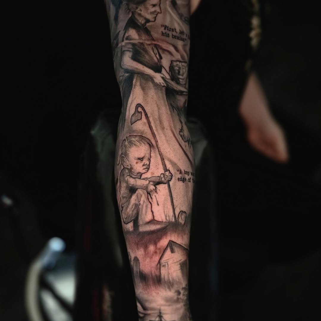 Tattoo by @drutattoo — realism, black_and_grey