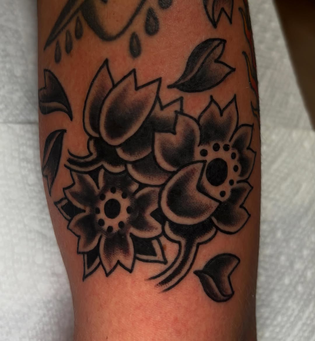 Tattoo by @isantotattoo — american_traditional, black_and_grey