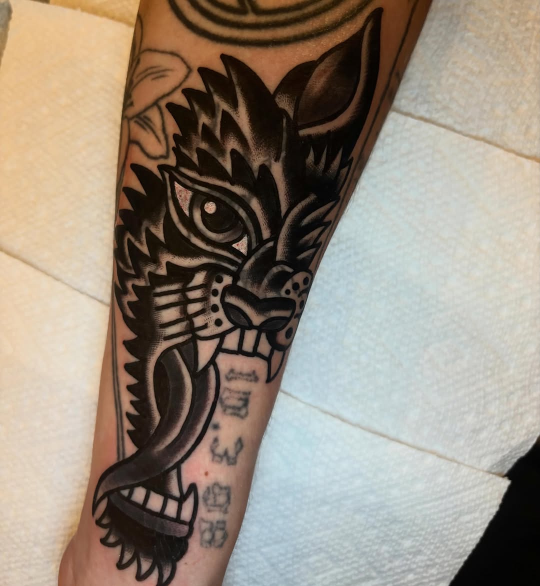Tattoo by @isantotattoo — american_traditional, black_and_grey