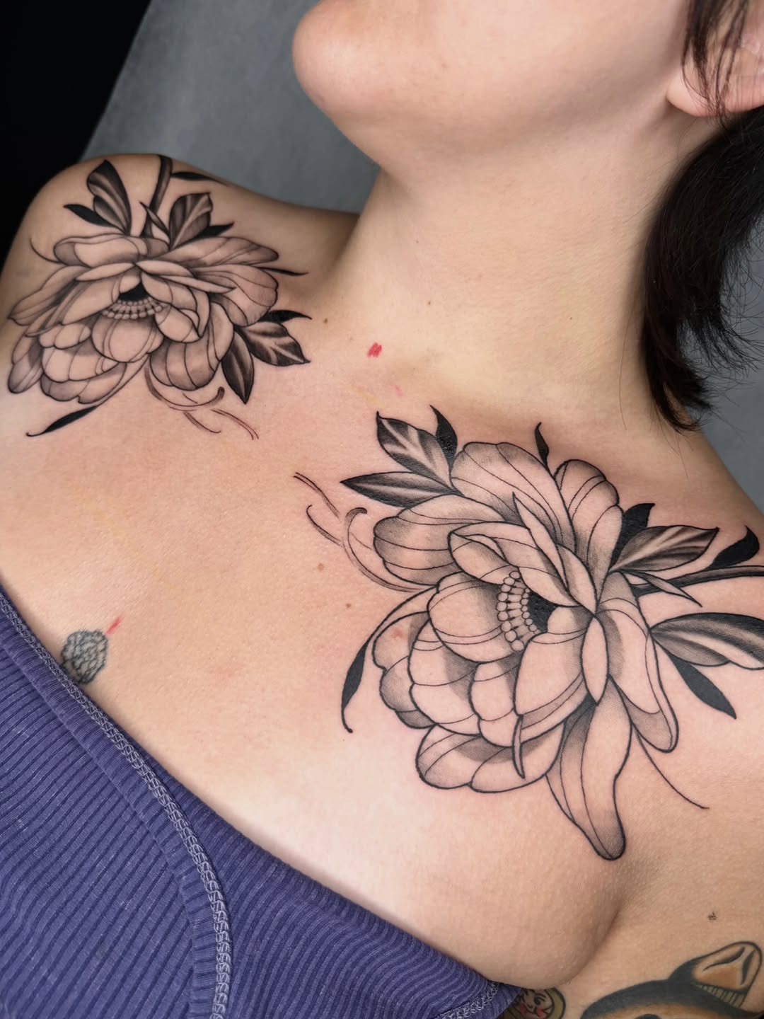 Tattoo by @code_red_ink — black_and_grey