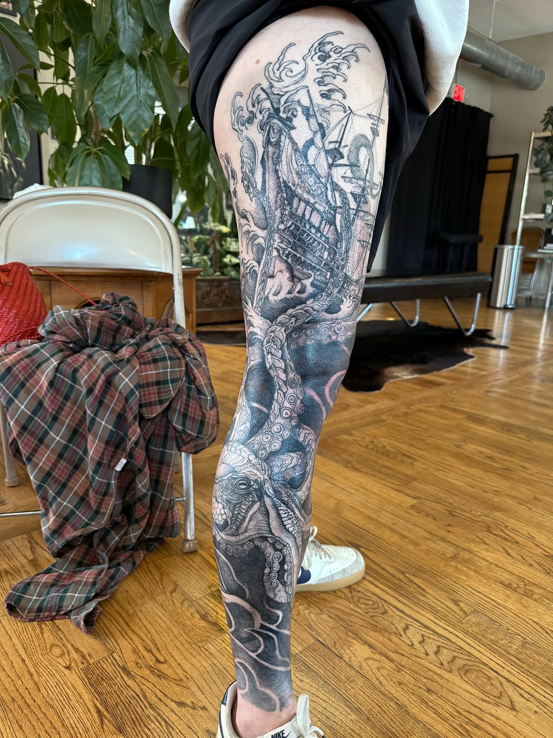 Tattoo by @blackbenny — black_and_grey, realism