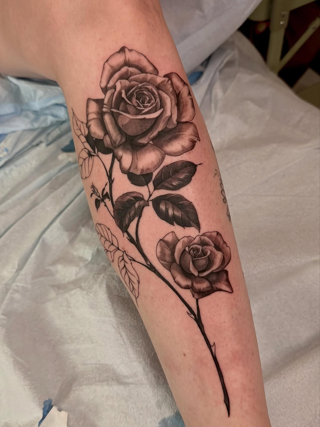 Tattoo by @rachelmillertattoos — realism, black_and_grey