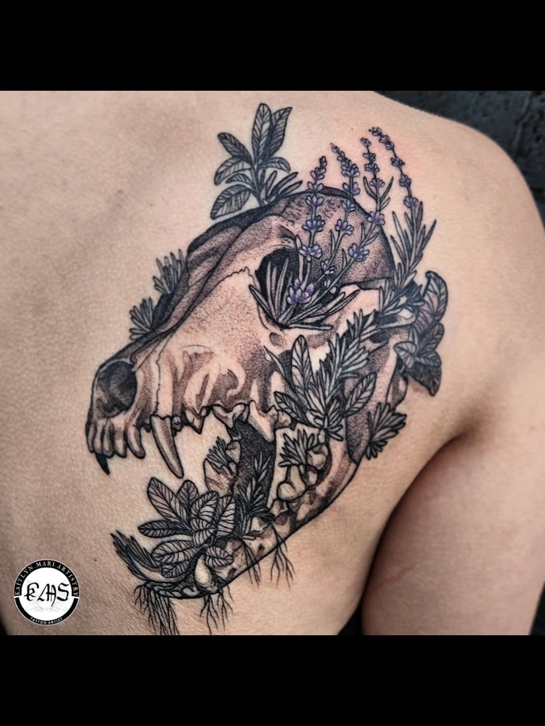 Tattoo by @kaitlyn.mari.artistry β black_and_grey, illustrative