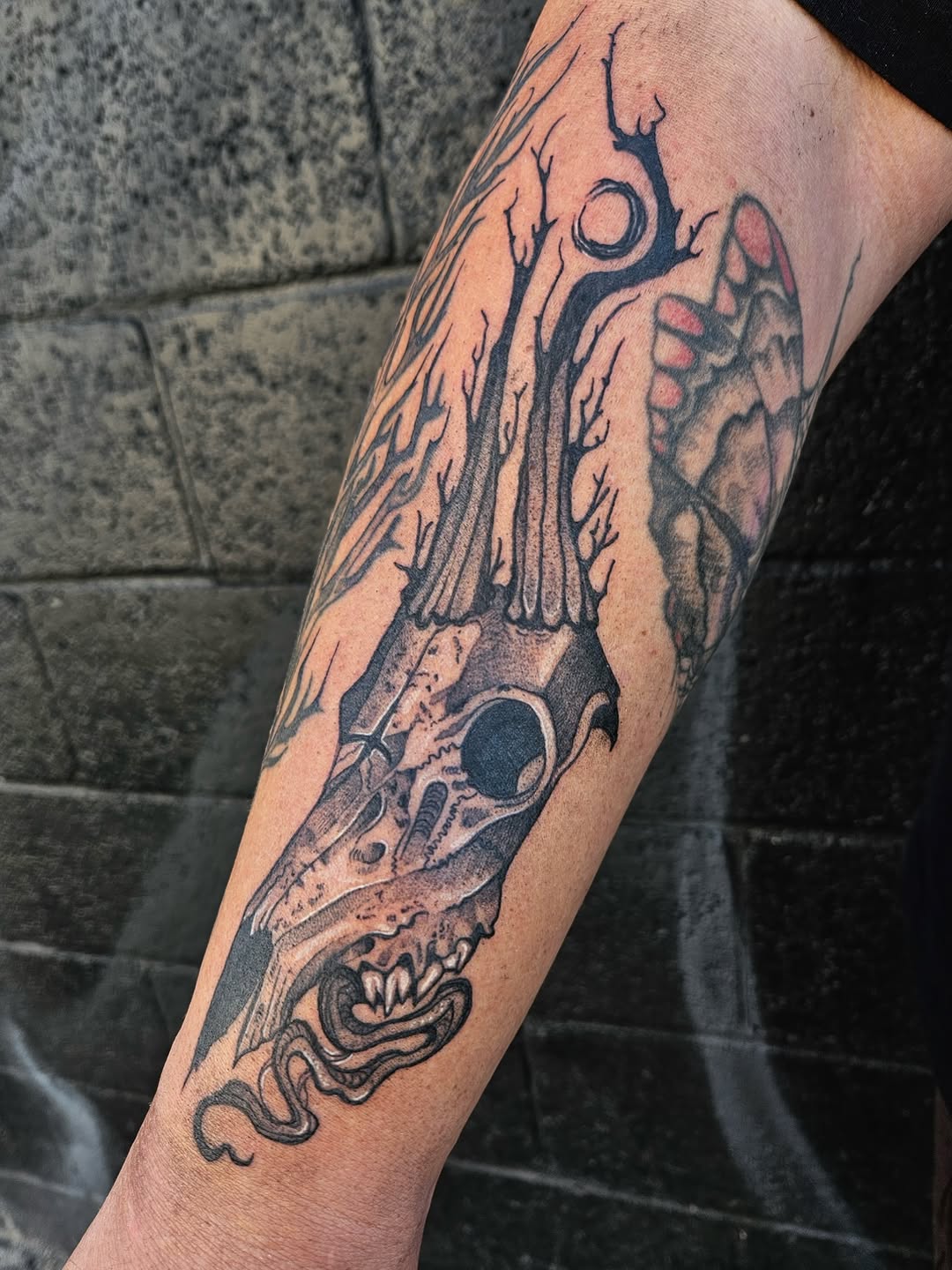 Tattoo by @kaitlyn.mari.artistry β dark_realism, illustrative