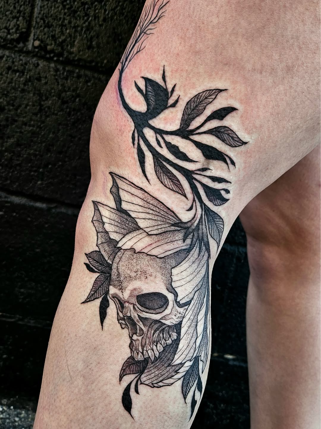 Tattoo by @kaitlyn.mari.artistry β black_and_grey, illustrative