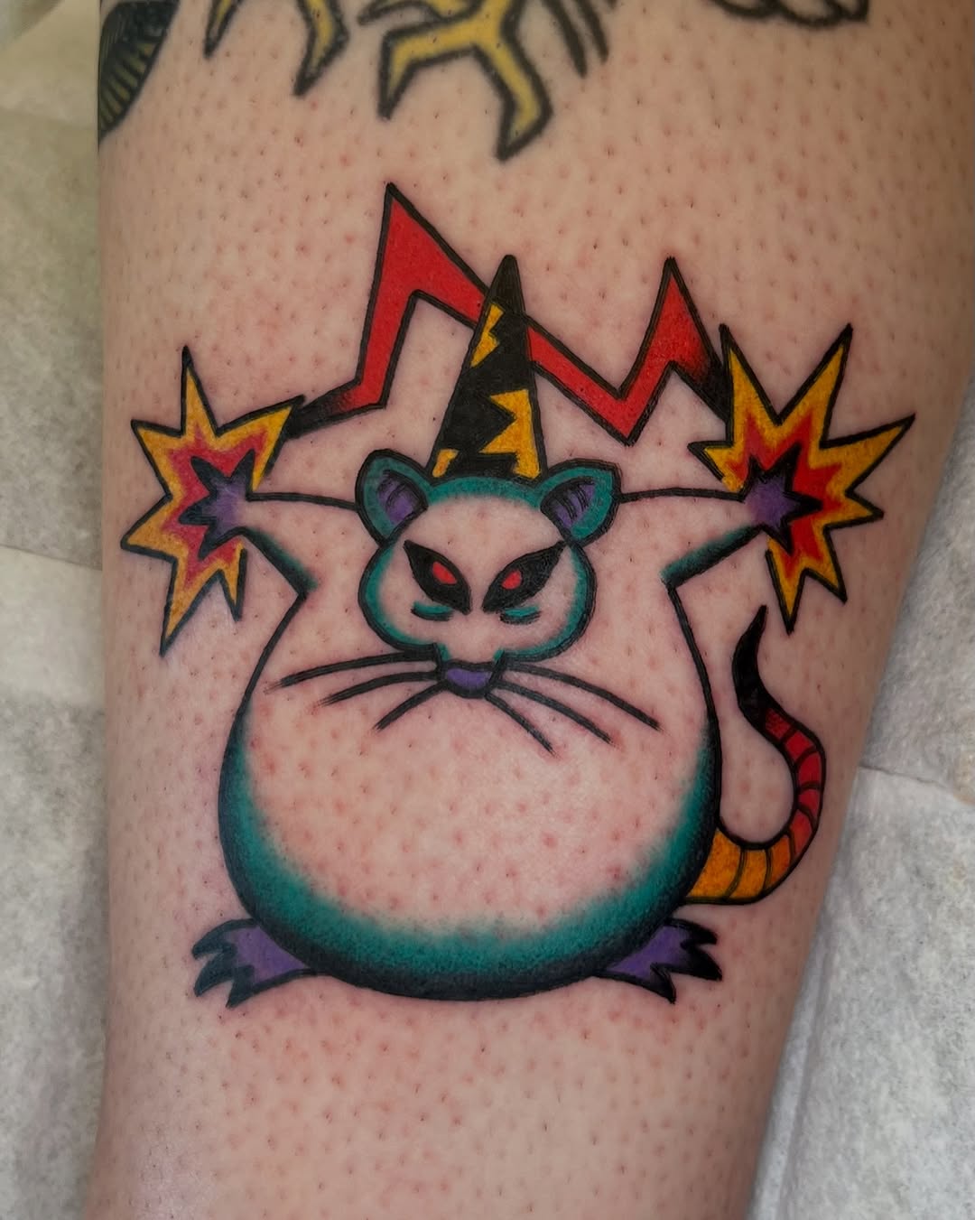 Tattoo by @sly.tri — illustrative, new_school
