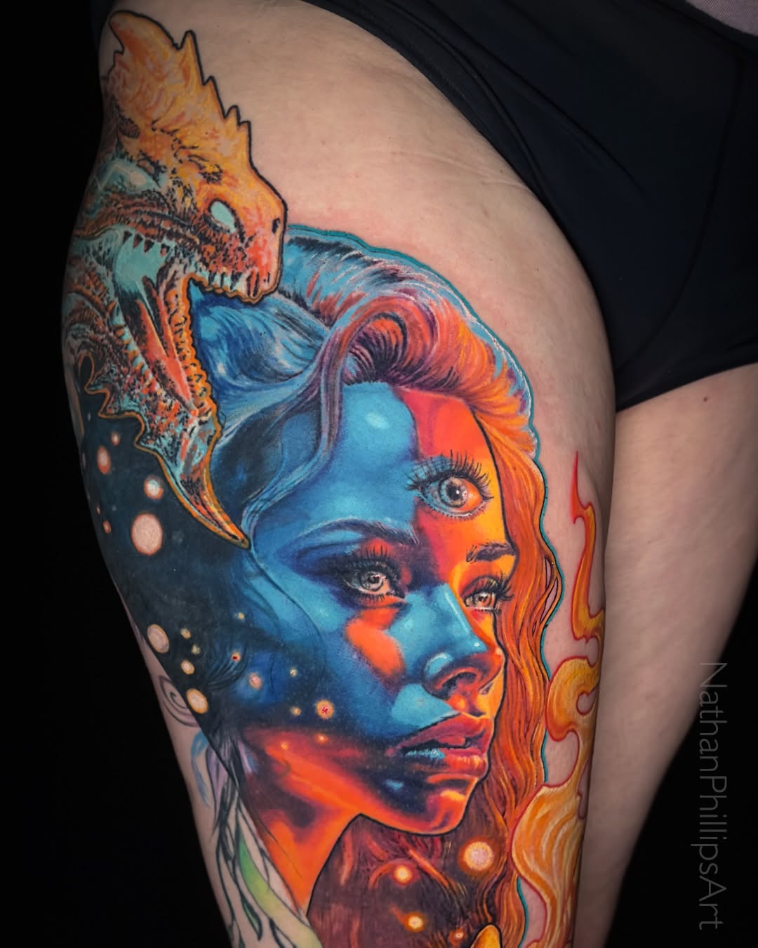 Tattoo work at Villain Arts Nashville Tattoo Convention 2026