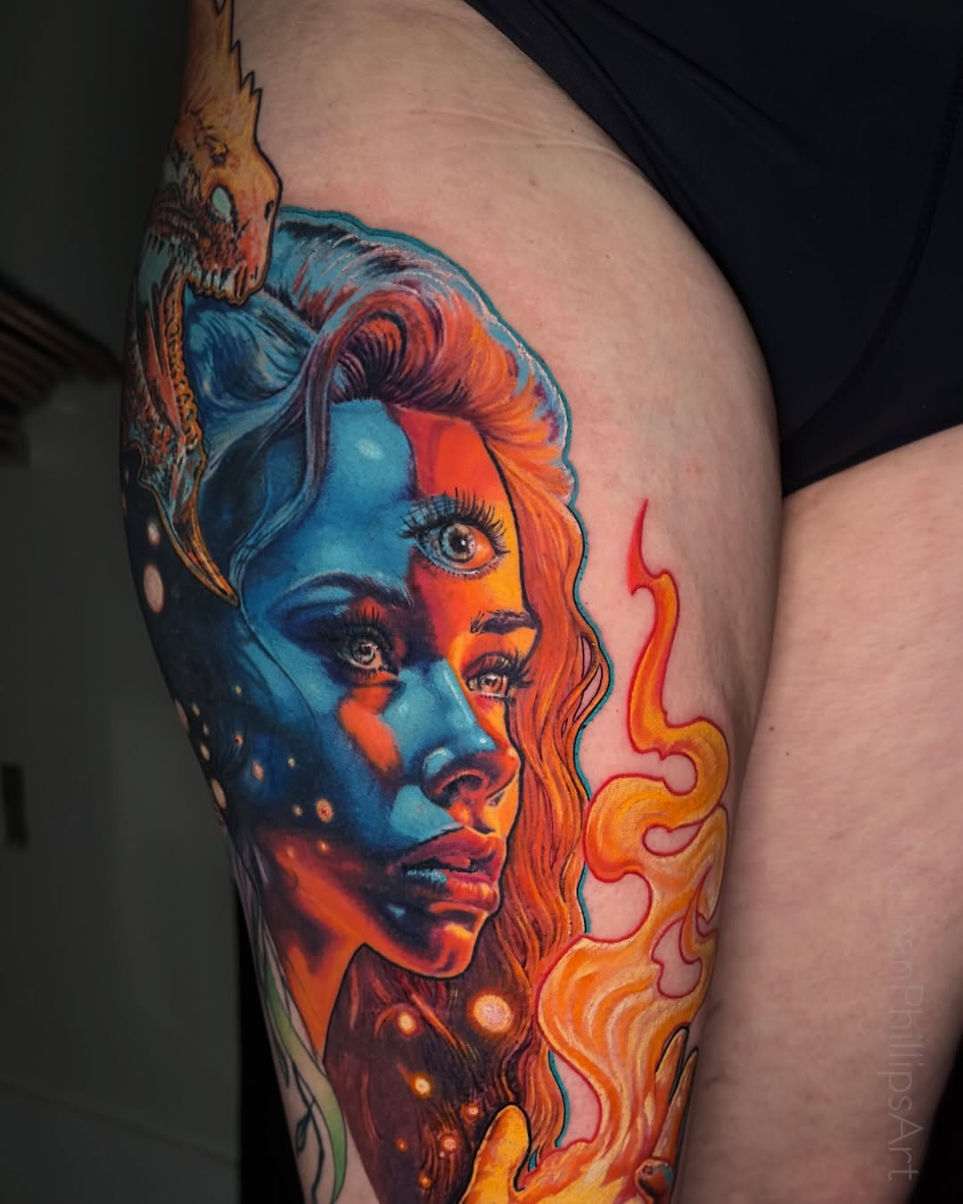 Tattoo work at Villain Arts Nashville Tattoo Convention 2026