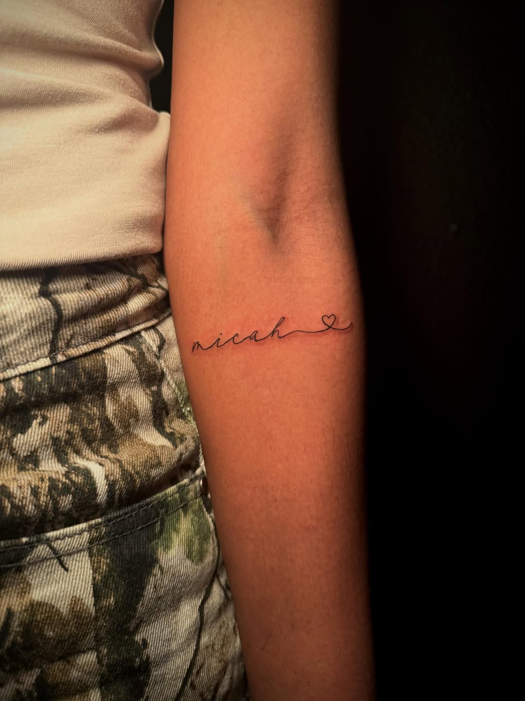 Tattoo by @jackieotats β lettering_script, fine_line