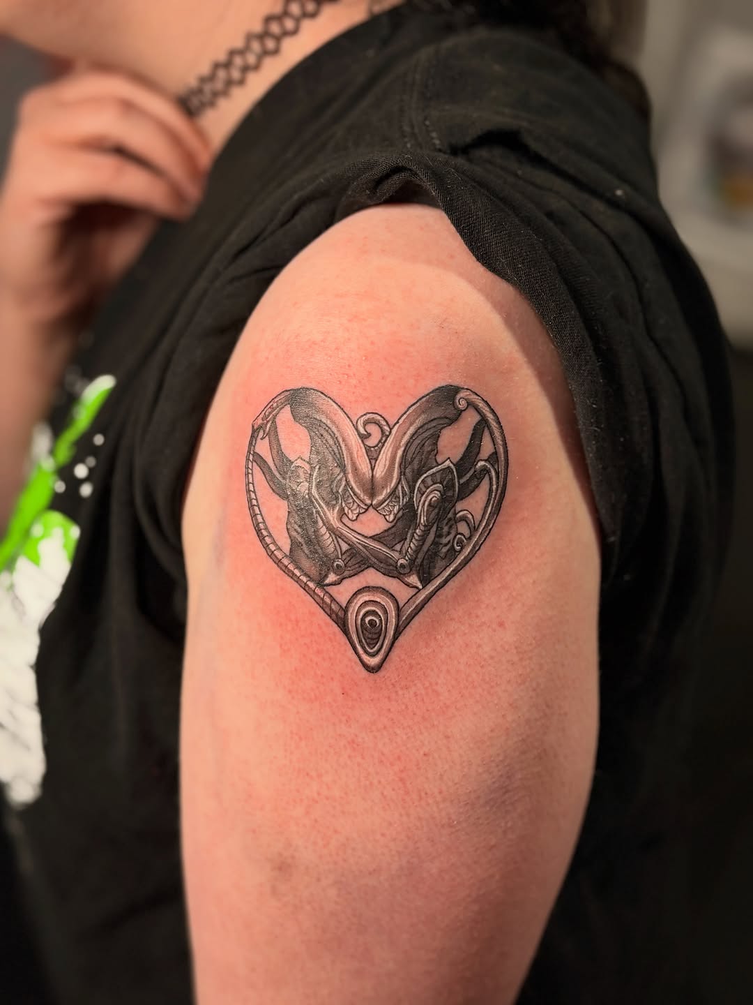 Tattoo by @sladesink — black_and_grey, dark_realism