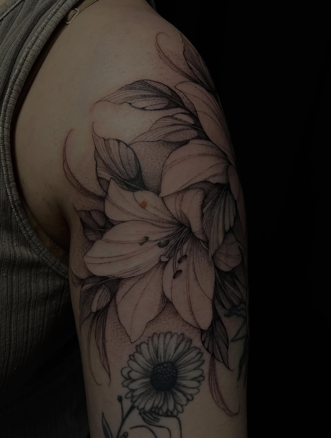 Tattoo by @rks.ink β illustrative, black_and_grey