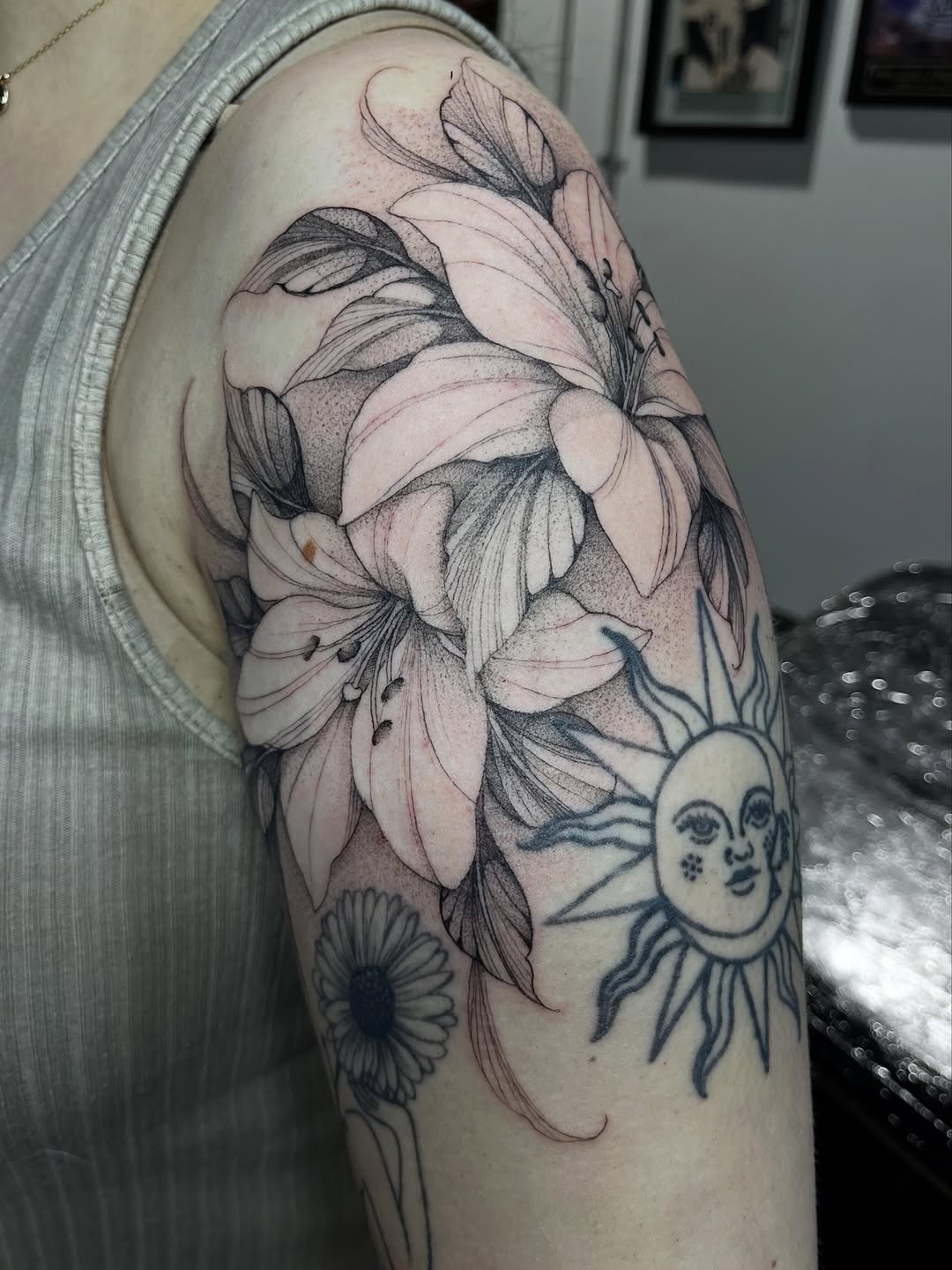 Tattoo by @rks.ink β illustrative, black_and_grey