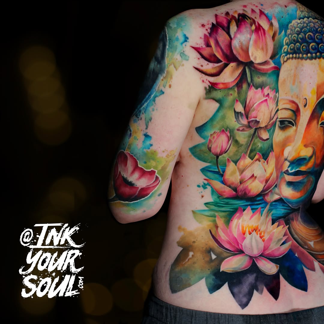 Tattoo by @inkyoursoul — watercolor, realism
