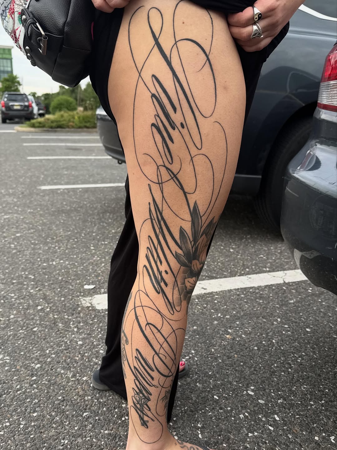Tattoo by @rks.ink β lettering_script, illustrative