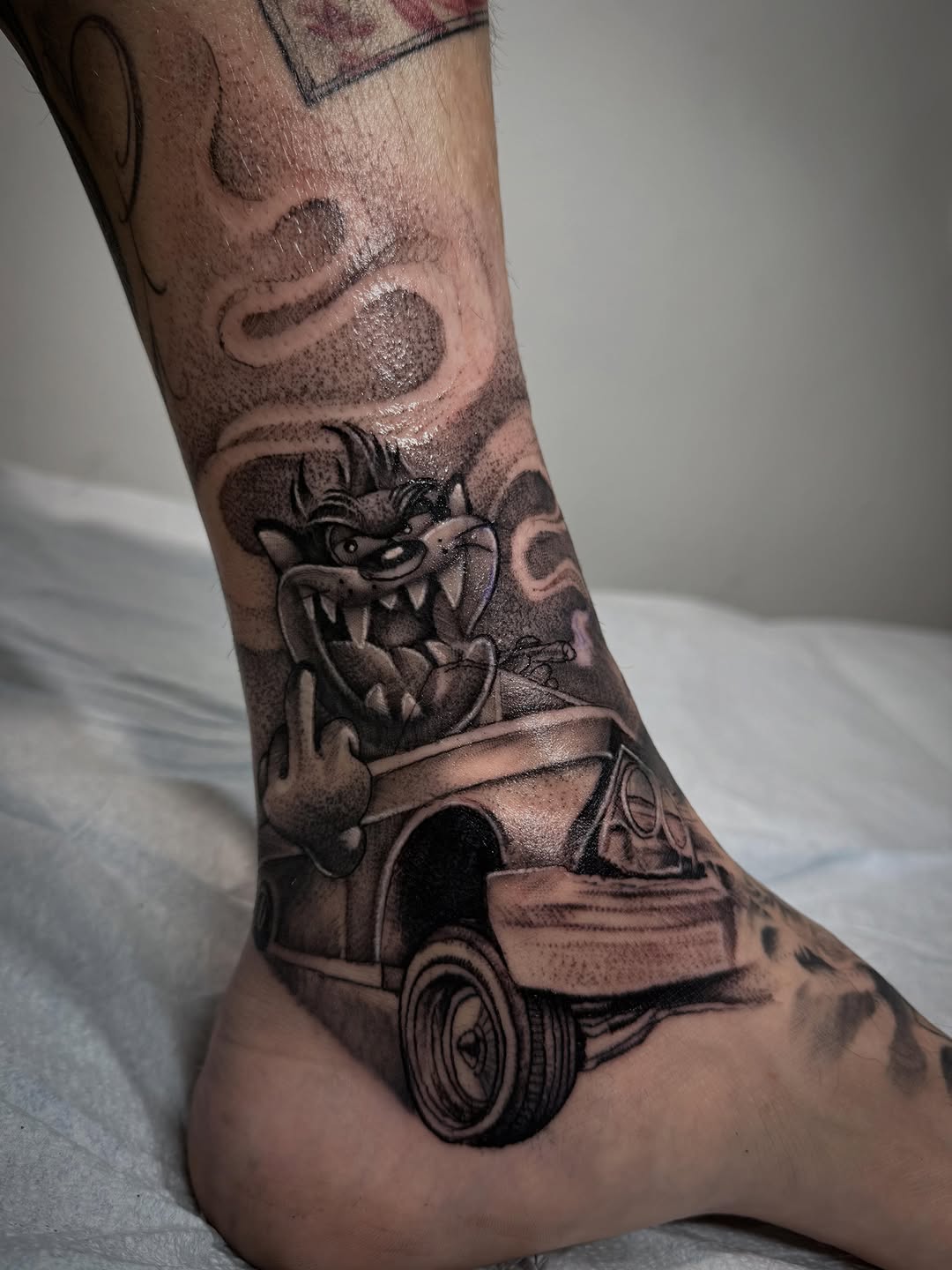 Tattoo by @rks.ink β illustrative, black_and_grey