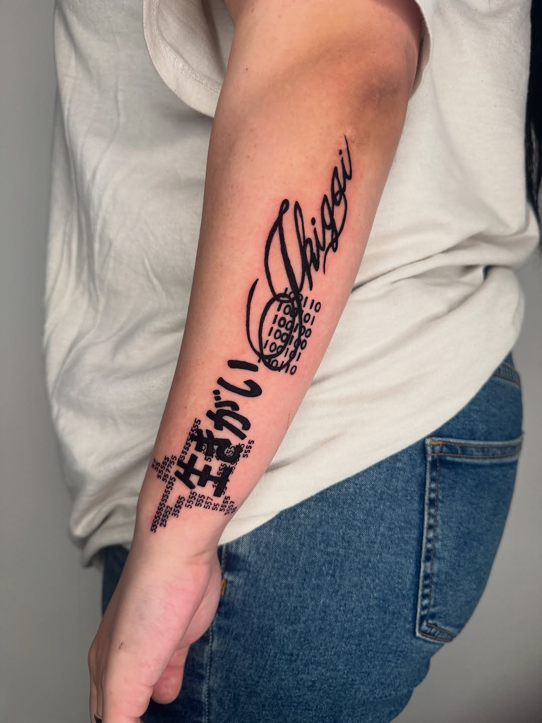 Tattoo by @newdullz_tattoo β lettering_script, illustrative