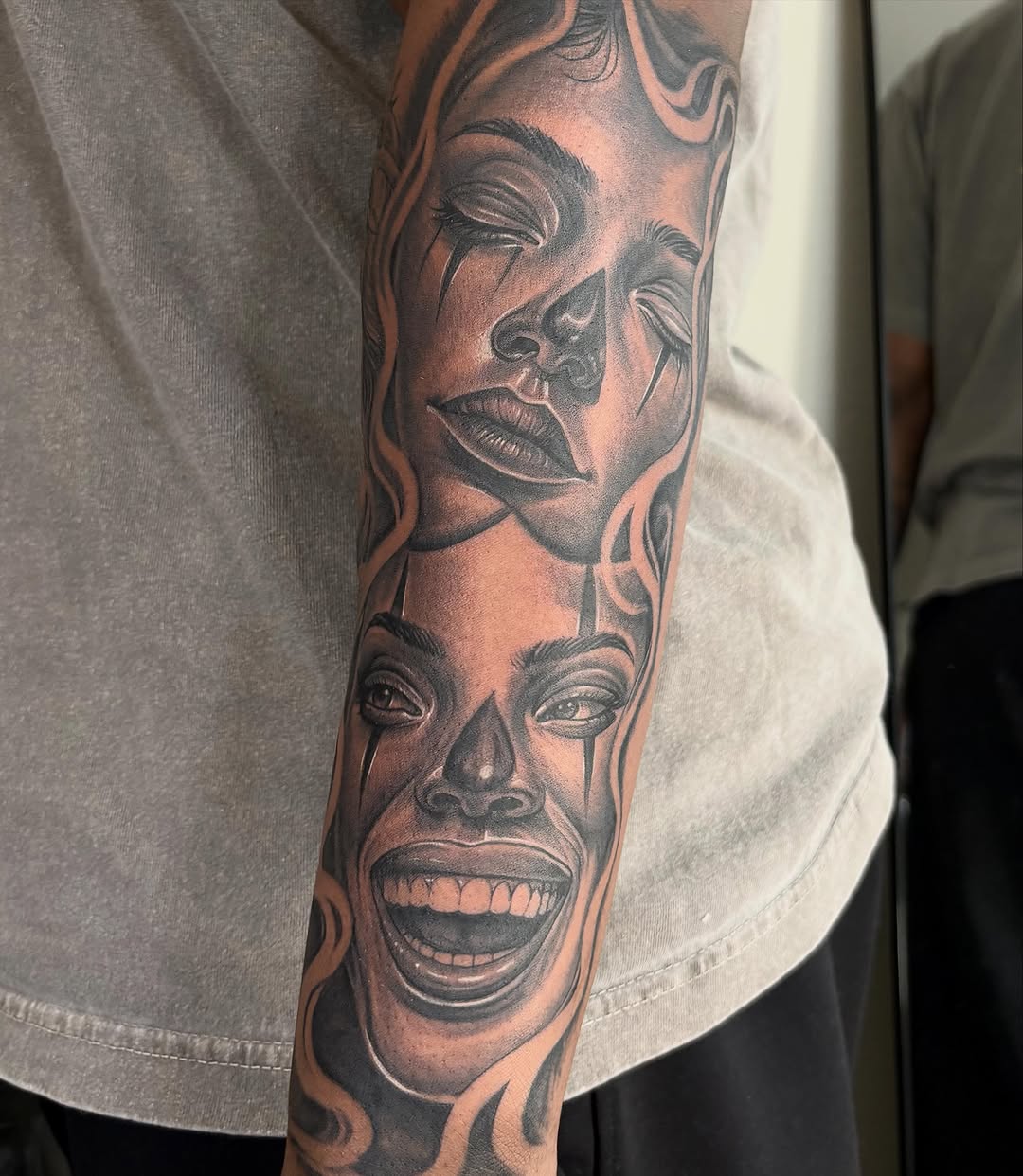Tattoo by @inkbyjay1 — black_and_grey, realism