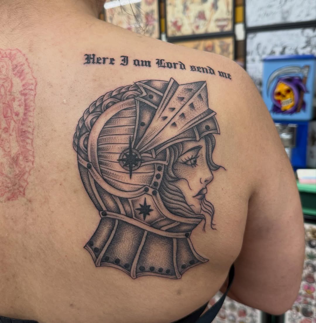 Tattoo by @allie.g.tattoo — black_and_grey, chicano
