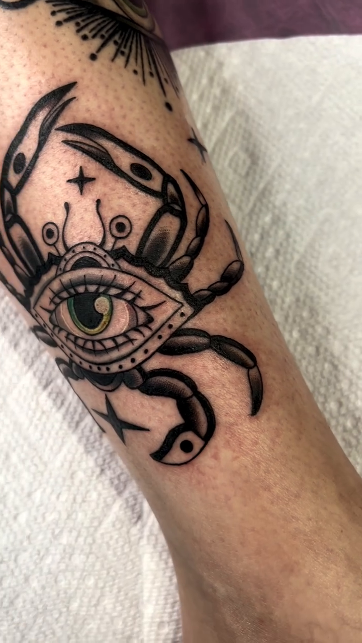 Tattoo by @death__frisbee — american_traditional, illustrative