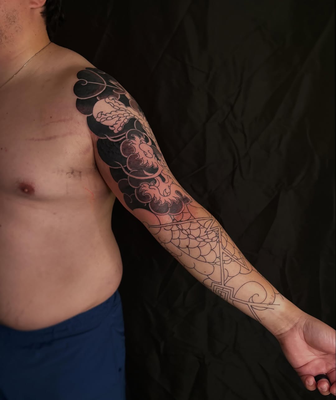 Tattoo by @z.hendrickson — japanese_irezumi, blackwork