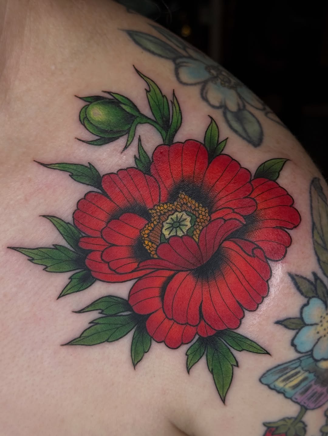 Tattoo by @annappley — american_traditional, illustrative