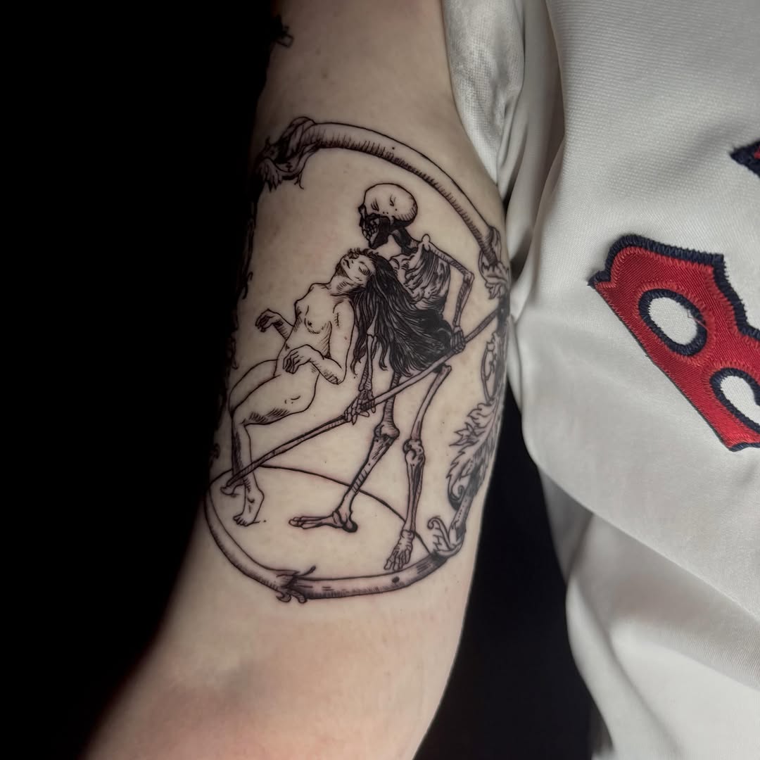 Tattoo by @paigeof.swords — dark_realism, illustrative