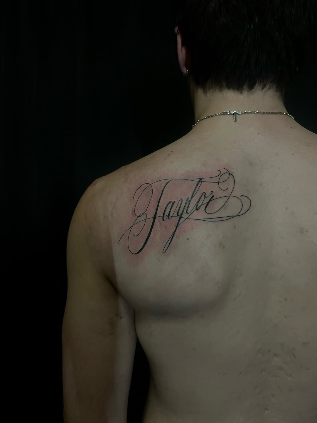 Tattoo by @dysembodiment — lettering_script, fine_line