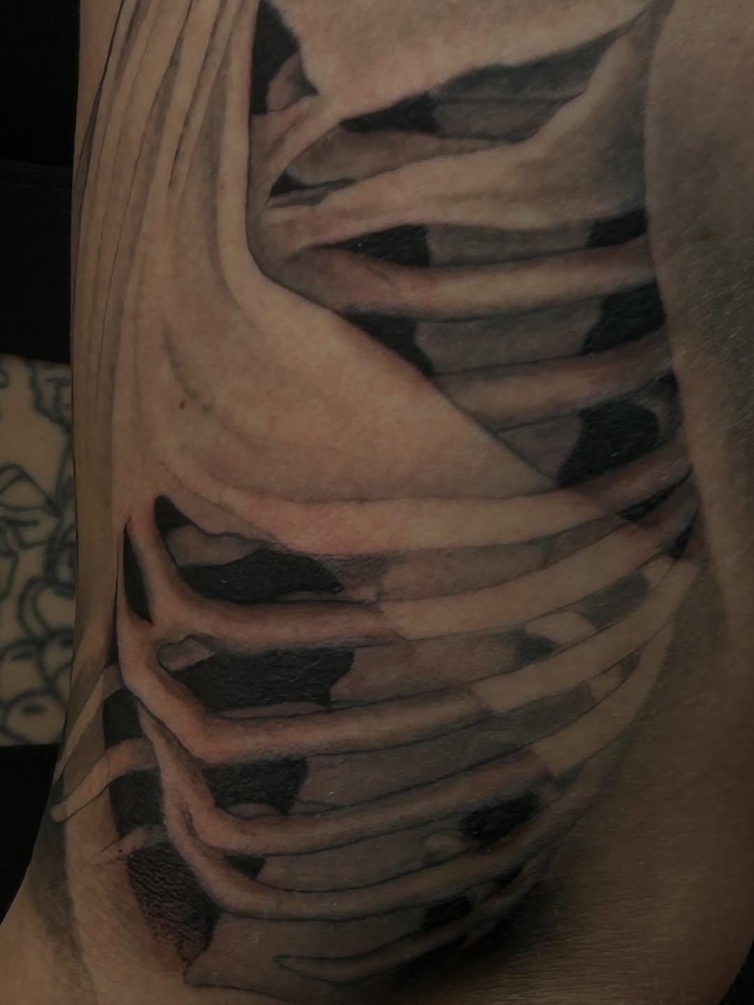 Tattoo by @eternalskye.art — realism, black_and_grey