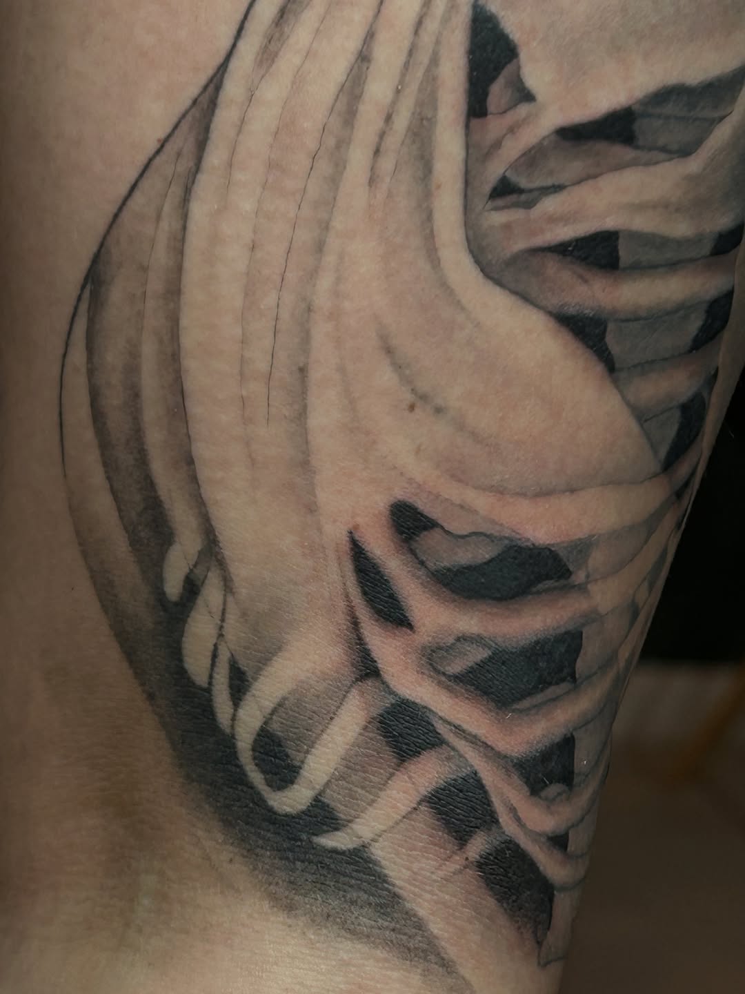 Tattoo by @eternalskye.art — realism, black_and_grey