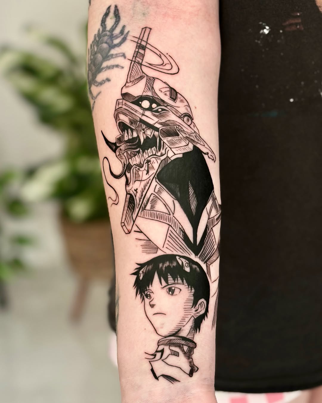 Tattoo by @_justq_inkkk โ anime