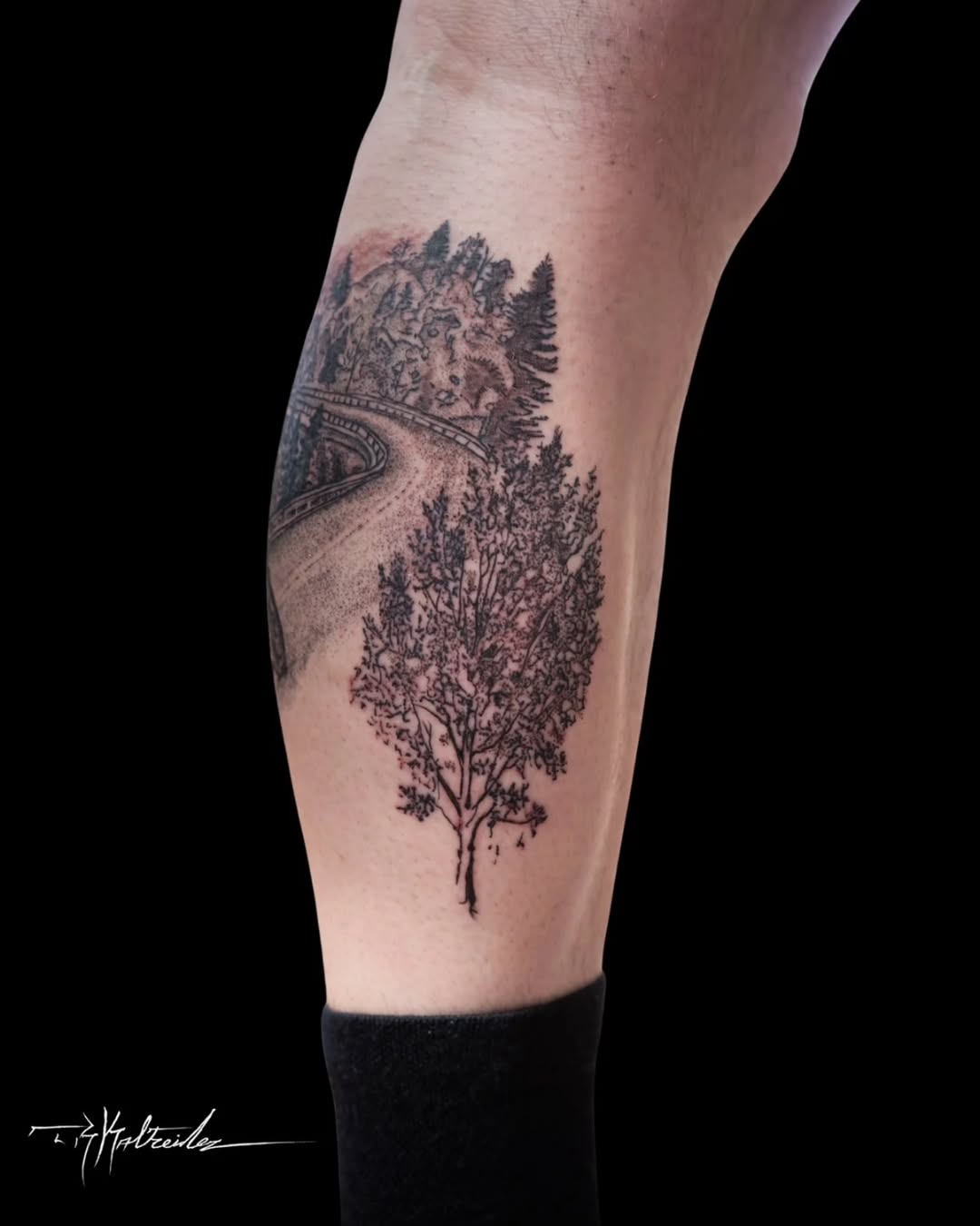 Tattoo by @trkaltreider — black_and_grey, realism