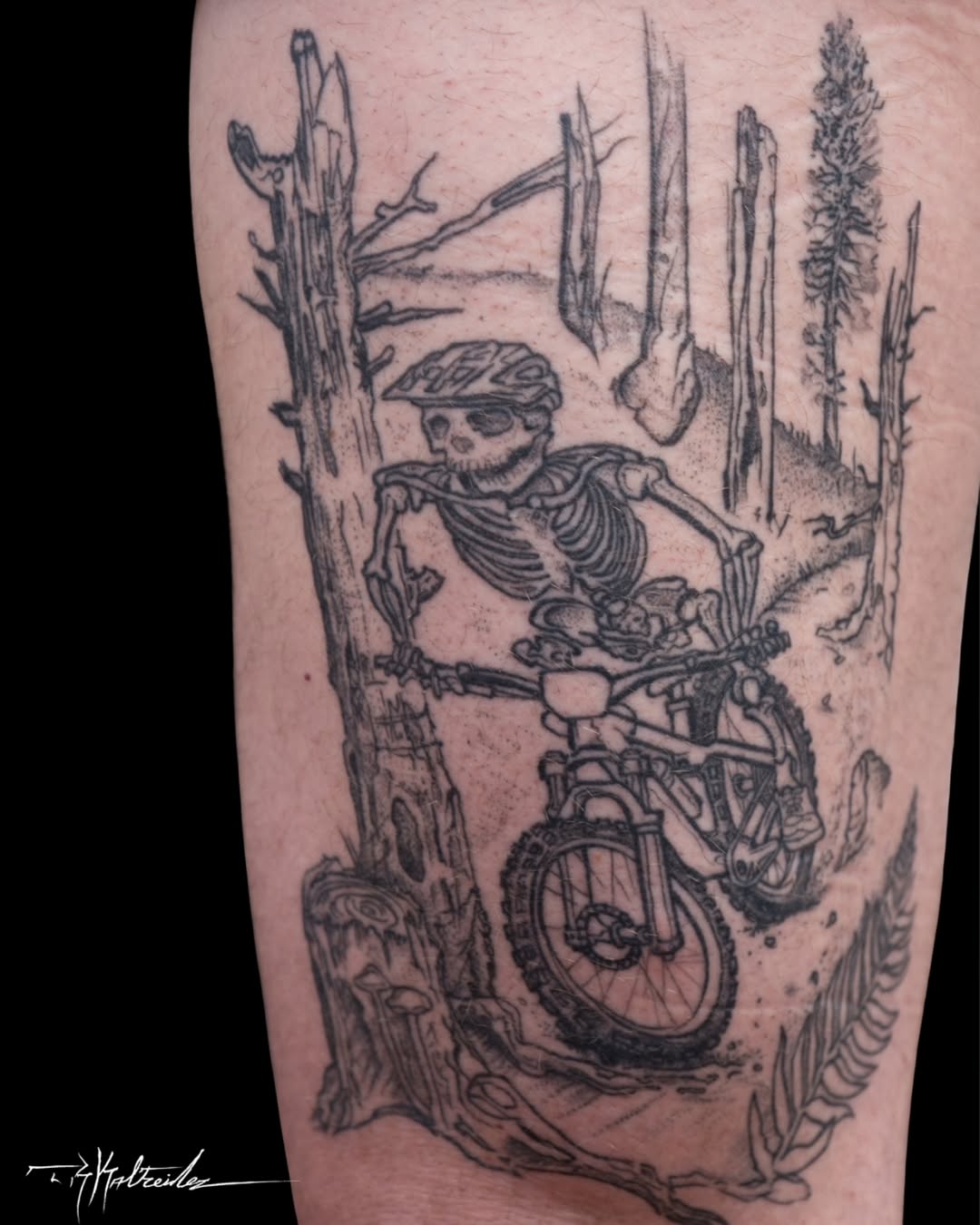 Tattoo by @trkaltreider — illustrative, black_and_grey